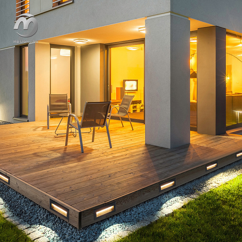 Recessed Led Wall Light Waterproof Corner Lamp Indoor Outdoor Led Stair Step Lights