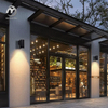 Aluminum Led Outdoor Wall Light Fixtures Waterproof Porch Courtyard Wall Lamp Up Down Wall Light