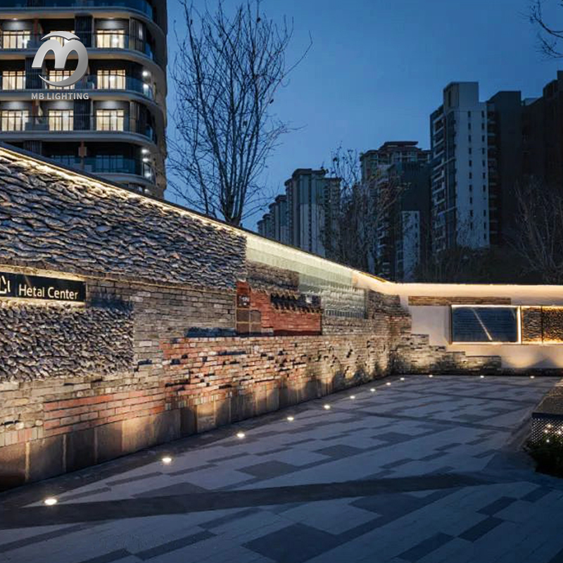 Stainless Steel Underground Lights Outdoor Waterproof LED Buried Lights Path Lawn Recessed Deck Lights