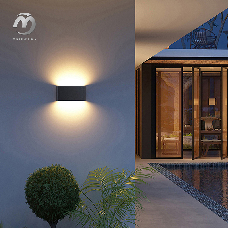 Waterproof Corridor Porch LED Wall Lamp Aluminum Sconce Lamps Outdoor Up And Down Lighting