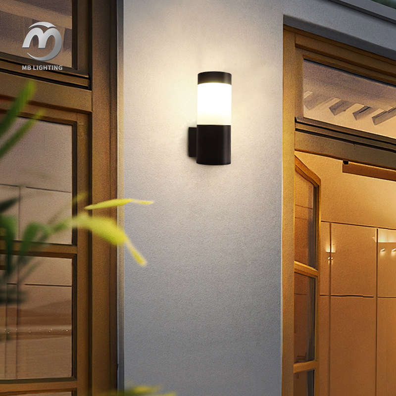 Modern Outdoor Porch LED Wall Light 7W Waterproof Wall Mounted Light Garden Sconce Light