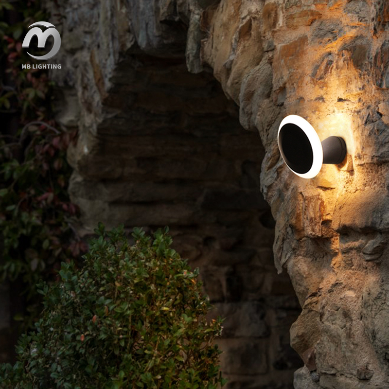 Garden Decorative Porch Corridor Light Modern Outdoor Led Wall Lights Waterproof Sconce Lamp