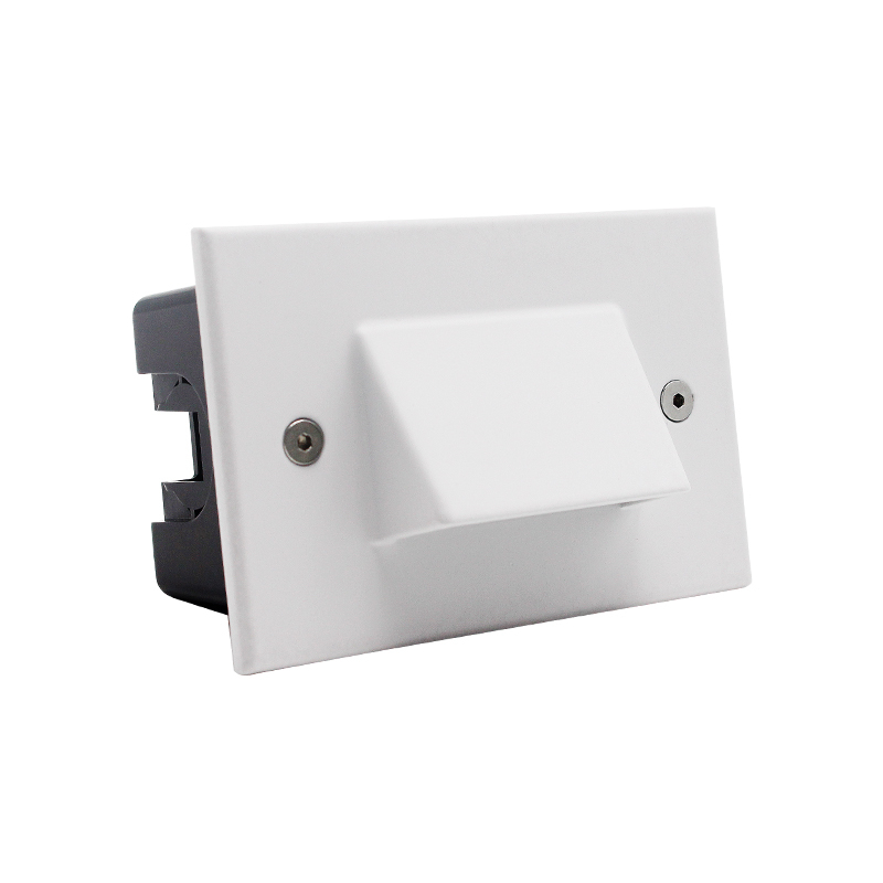 Indoor Outdoor Corridor Recessed Wall Lamps 3W Led Stair Light Aluminum Square Step Lamp