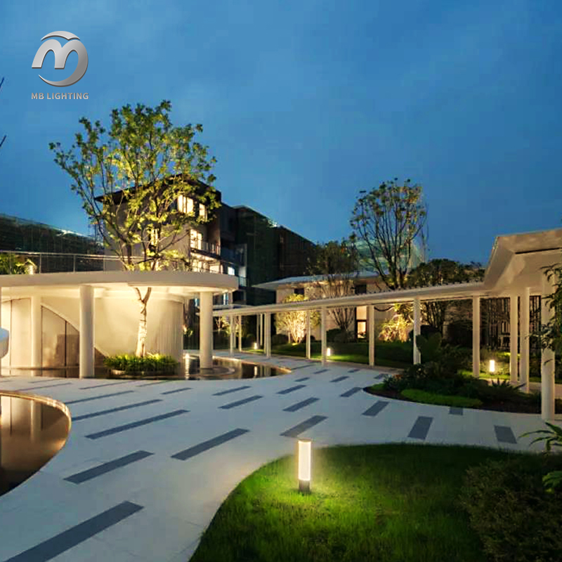 Outdoor Aluminum Lighting Pole Lights Waterproof Anti-rust Garden Light Park Aisle Decorative Lawn Lamps