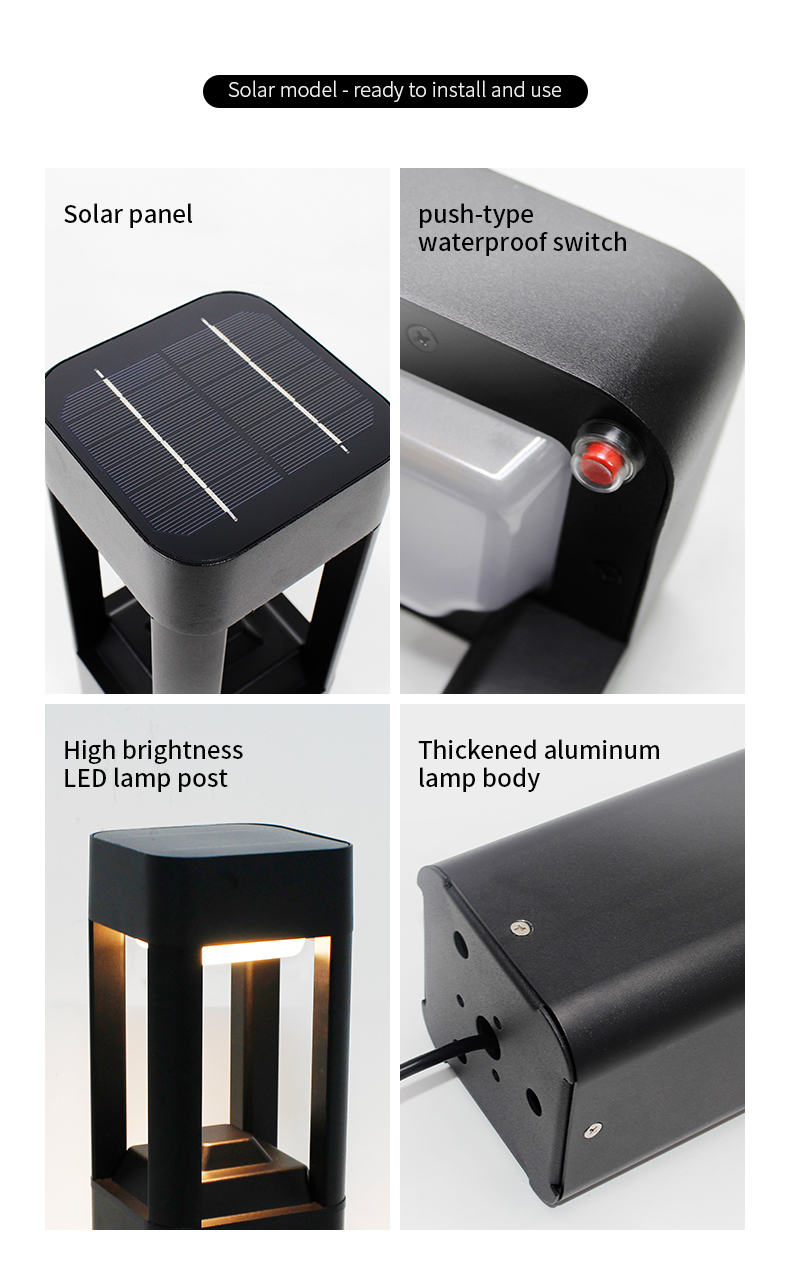 Solar Path Courtyard Lamp