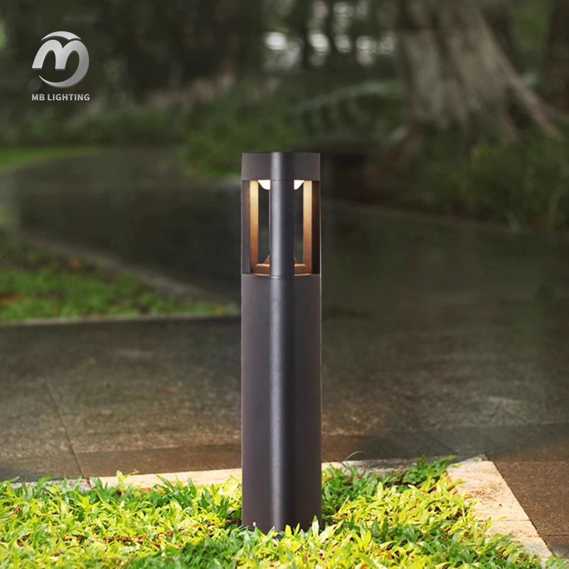 Modern Design Landscape Bollard Lights Outdoor Waterproof Led Pole Light for Lawn Garden Lighting