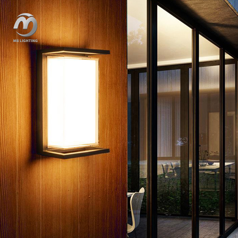 Modern Outdoor Garden Light Waterproof 10W LED Sconce Lights Porch Corridor Wall Lamp