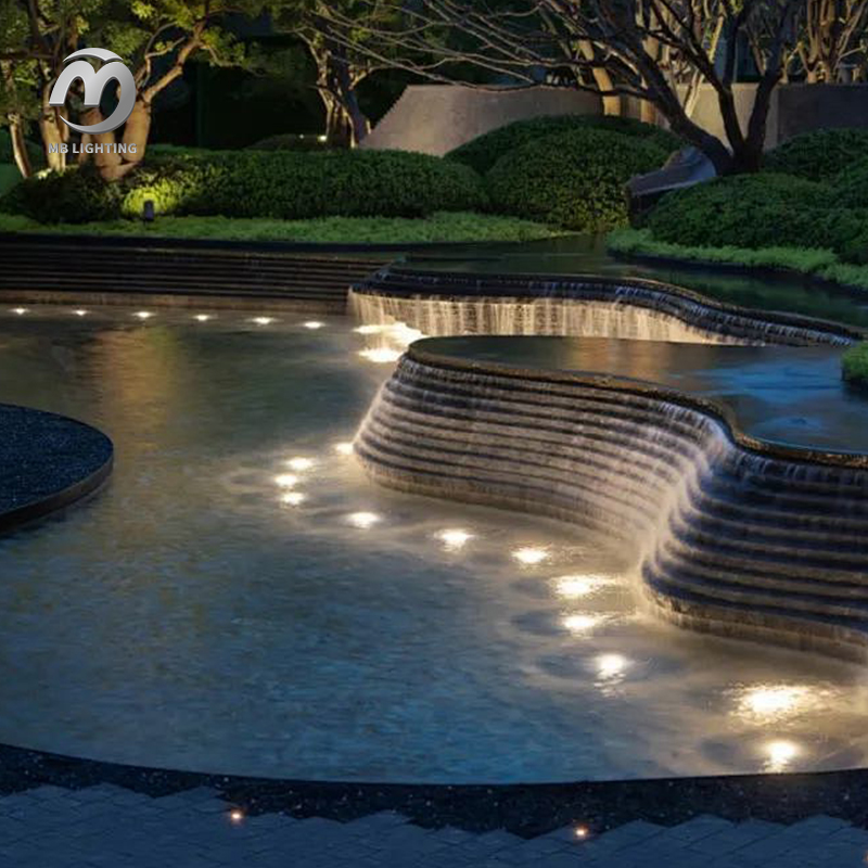 Waterproof Wall Mounted Underwater Lighting RGB Multicolor Led Swimming Pool Light Landscape Pond Lamp