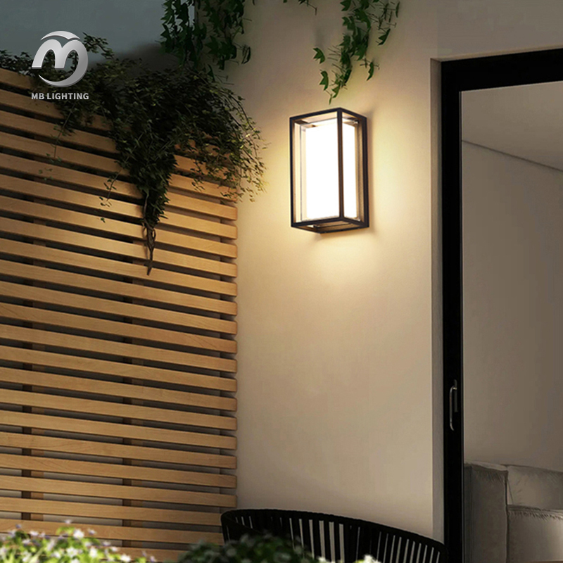 10W LED Wall Light Aluminum Porch Corridor Sconce Lights Waterproof Wall Mounted Outdoor Lights