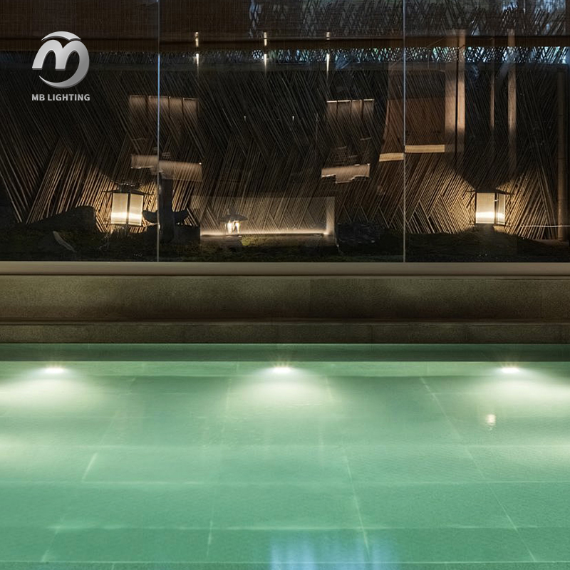Underwater Lighting Waterproof Plastic Led Submersible Lights Surface Mounted RGB Led Swimming Pool Lamp