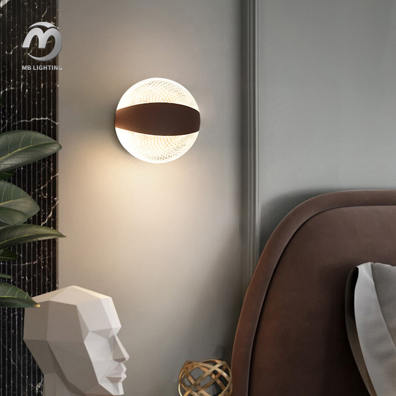 Balcony Villa Sconces Lights Up Down Round LED Porch Light Outdoor Waterproof Wall Lights